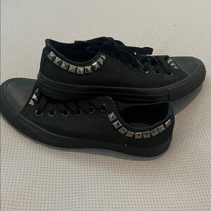 Converse studded shoes
